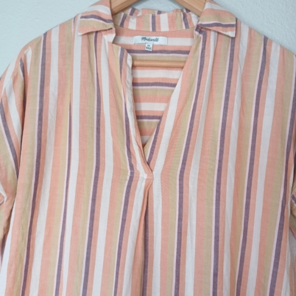 Madewell Courier 100% Cotton Sz XS Short-Sleeve Top - Picture 5 of 14